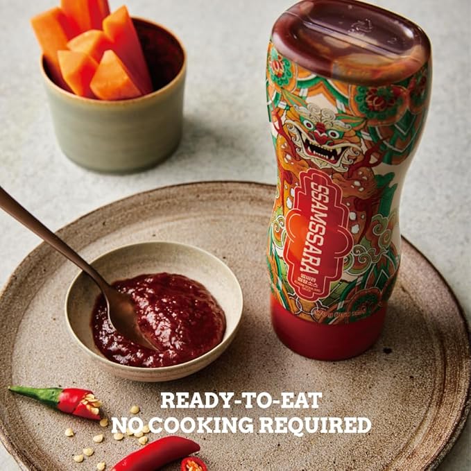 KCHUP Ssamjang Sauce, Ssamssara, 13.0 oz – Korean Gourmet Recipe for BBQ, Dips, Stir-Fry, Marinade – No Cooking Needed, Vegan, Rich Fermented Flavor, Asian Classic