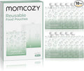 Momcozy Reusable Baby Food Pouches for Toddlers,BPA Free Plastic,Food Safe,Freezer Safe,Refillable for Applesauce Yogurt & Puree Squeeze Pouch,10 packs,5oz