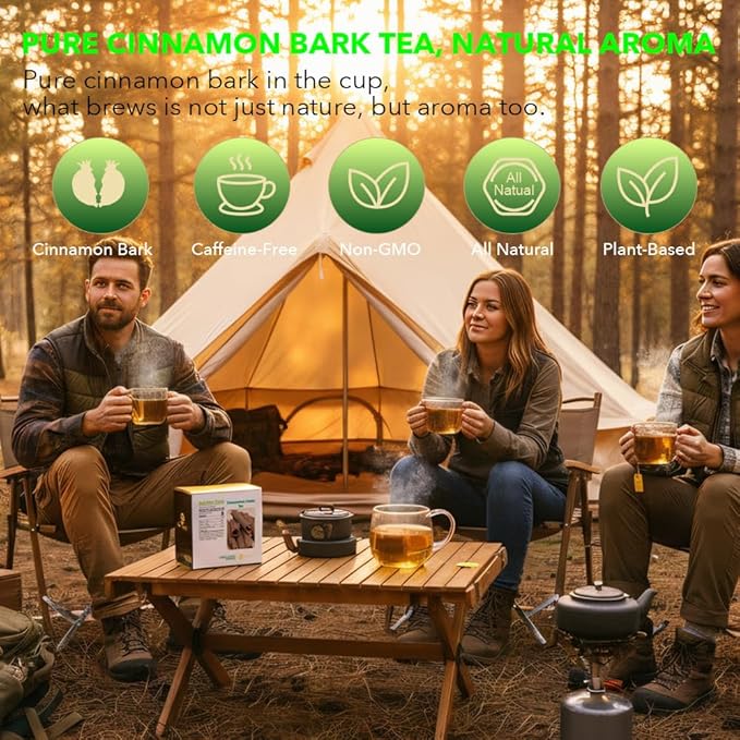 Soilmount Organic Cinnamon Tea Bags| Rou Gui – 18 Tea Bags per Box, Naturally Flavored, Promotes Health and Relaxation