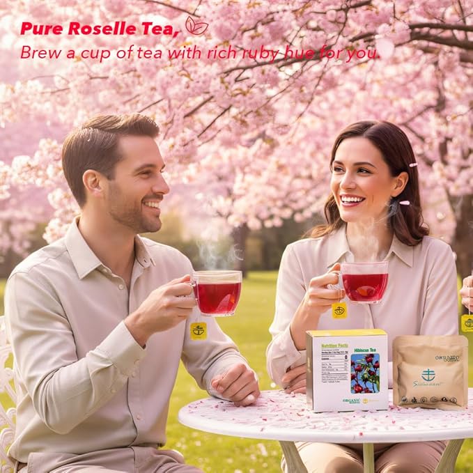 Soilmount - Roselle Tea - |Hibiscus Tea|Lou Shen Hua|洛神花|- Natural Herbal Drink | 18 Bags per Box, Refreshing & Delicious, Perfect for Daily Enjoyment