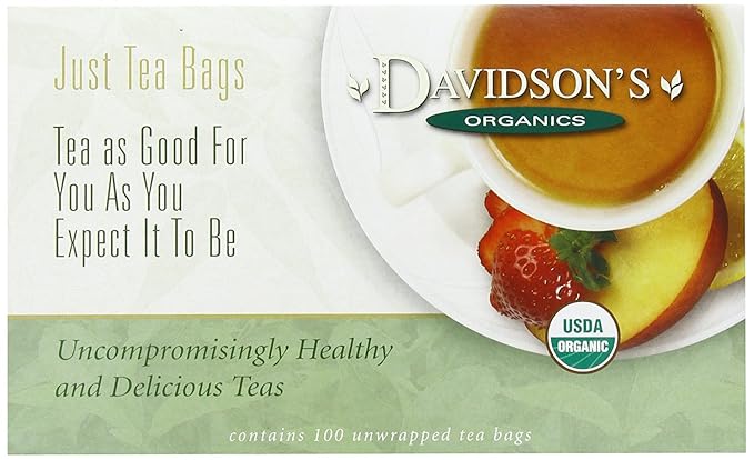 Davidson's Organics, Jasmine Flower, 100-count Unwrapped Tea Bags