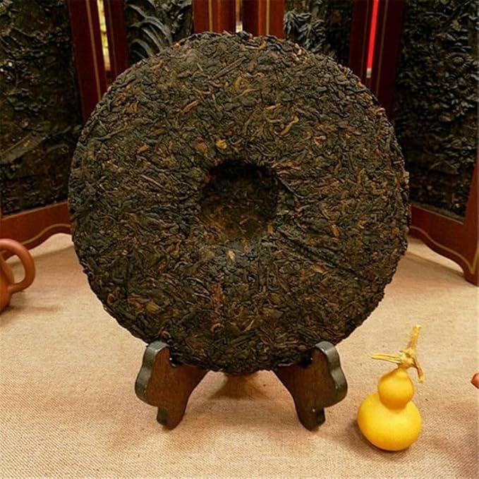 357g Aged Raw Pu-erh Tea Cake Yunnan Ancient Tree, Traditional Chinese Puer Tea