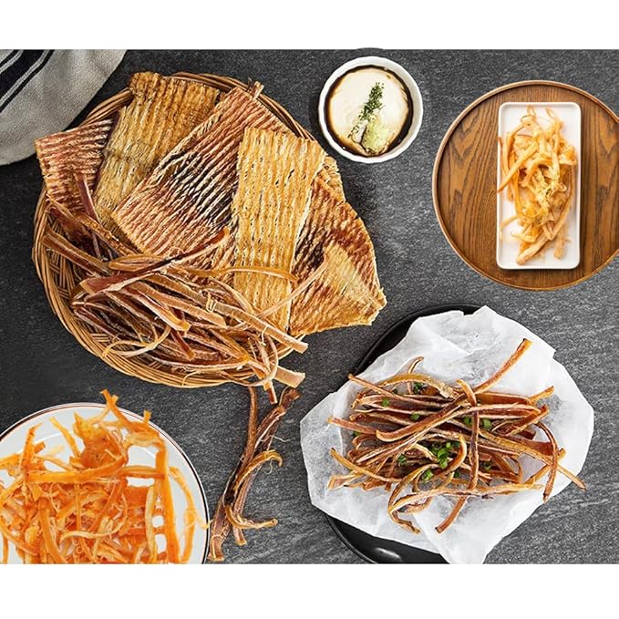 K-Herb – Korean Squid Flavorful Grilled Soft Butter Korean Dried Squid 꽃보다 오징어 (Dried Squid Soft (4.6 oz))