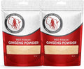 Red Panax Ginseng Powder with Natural Ginsenosides (16 oz)- Supports Healthy Energy, Vitality, Mood and More, Korean Panax Ginseng Root Powder for Smoothies, Coffee or Drinks (2 Packs)