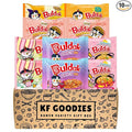 KF GOODIES Korean Ramen Variety Pack Gift Box (10 Count) – Spicy Buldak Noodle Assortment for Birthdays, College Care Packages, Office Snacks, and Gift Baskets