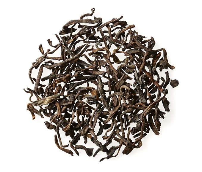 Golden Moon Tea Organic Pu-erh Aged Black Tea - Loose Leaf, Non GMO - Half Pound (96 Servings)