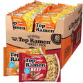 Nissin Top Ramen Noodles, Chicken and Beef Soup, Variety Pack, 3 Ounce (Pack of 48)