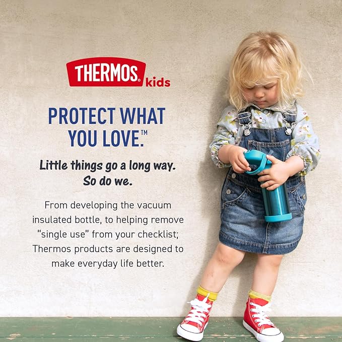 THERMOS FUNTAINER Insulated Food Jar, 10 Ounce, Kid Friendly Food Jar with Foldable Spoon, Preschool Minnie