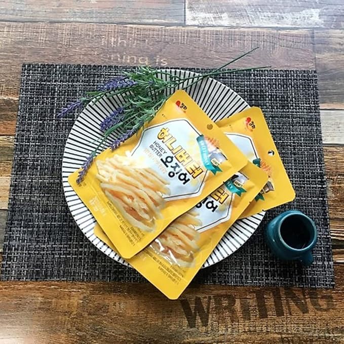 K-Herb Dried Squid – Korean Squid Flavorful Grilled Soft Butter Korean Dried Squid (Butter Squid 3Pack)