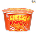 Cheesy Ramen (Bowl) – Spicy Flavor | Bold, Creamy & Cheesy Korean Instant Bowl Noodles with a Spicy Kick, 3.17 oz (Pack of 6)
