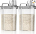 TBMax Rice Container 2 Pack 5 Lbs, Small Pet Dog Cat Food Container Dispenser, Kitchen Cereal Storage Container with Cup, Perfect for Daily Use, Travel, and Portion Control