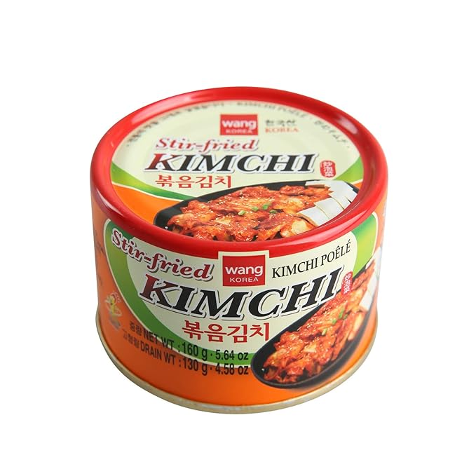 Wang Korean Canned Stir-Fried Kimchi, 5.64 Ounce, Pack of 12.