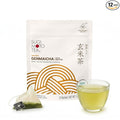 SUGIMOTO TEA Japanese Organic Genmaicha with Matcha Green Tea Bags 12 Count