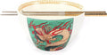 Hagary Dragon Ramen Bowl Ceramic Bowl Japanese Style Udon Miso Noodle Rice Soup Bowls with Stainless Steel Chopsticks Housewarming Wedding Gifts Designed in Korea (Gold, 20 oz)