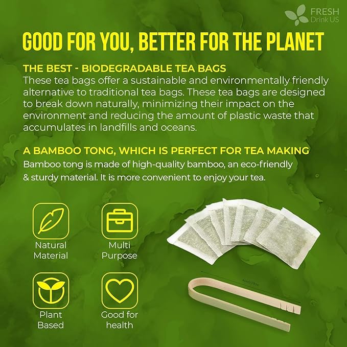 40 Premium Soursop Graviola Leaf Tea Bags, 100% Natural and Pure from Soursop Leaves, Handmade, Made With Natural Materials-Corn Fiber Tea Bag, Sugar/Caffeine/Gluten Free, Hoja Guanabana Tea