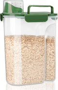 Komzon Rice Container, Airtight Rice Storage Container 10lb, Cereal Containers Storage, BPA Free Food Dispenser with Pouring Spout Handle for Flour Pasta Grain, Pet Dog Cat Bird Food Storage Container