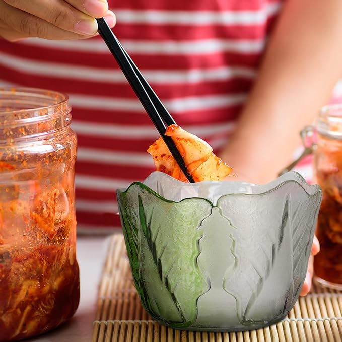 Japanese Style Glass Pickle Jar with Lid, 1.5l Creative Fermenting Jar for Chinese Sauerkraut and Kimchi Storage, Airtight Food Storage Container for Kitchen and Dining