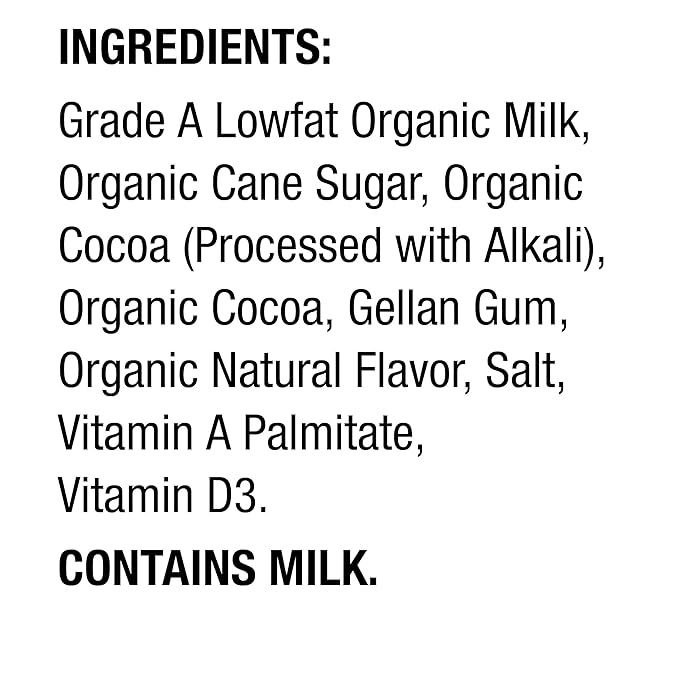 Horizon Organic Shelf Stable 1% Lowfat Chocolate Milk Boxes, Pack of 12 - 8g Protein per Serving