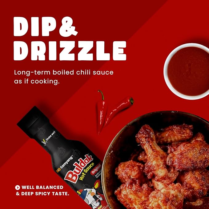 Samyang Buldak Hot Sauce - Original, Korean Spicy Hot Chicken Flavor Sauce [5.57 fl oz (200g) x 1 pack]