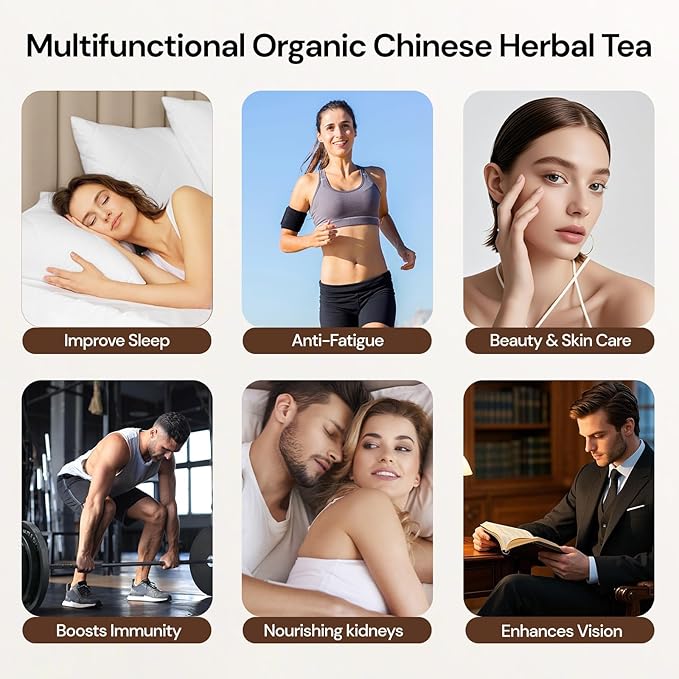 Solisleaf Kidney Tea Formula Ginseng Nine Treasure Tea, Natural Kidney Cleanse Detox & Repair Ginseng & Mulberry Herbal Teabags for Men & Women, 9 Precious Ingredients Formula (1 Pack/25 Bags)