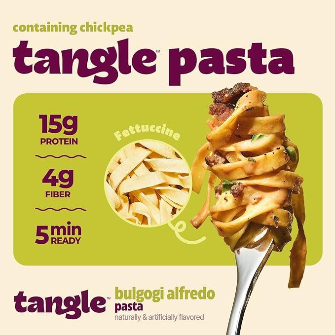 Samyang Tangle Bulgogi Alfredo Pasta Bowl | Futtuccine Pasta | Mukbang | 15g of Protein | 4g of Fiber | Chick Pea based | Easy Prep | Convenient | 6 Bowls