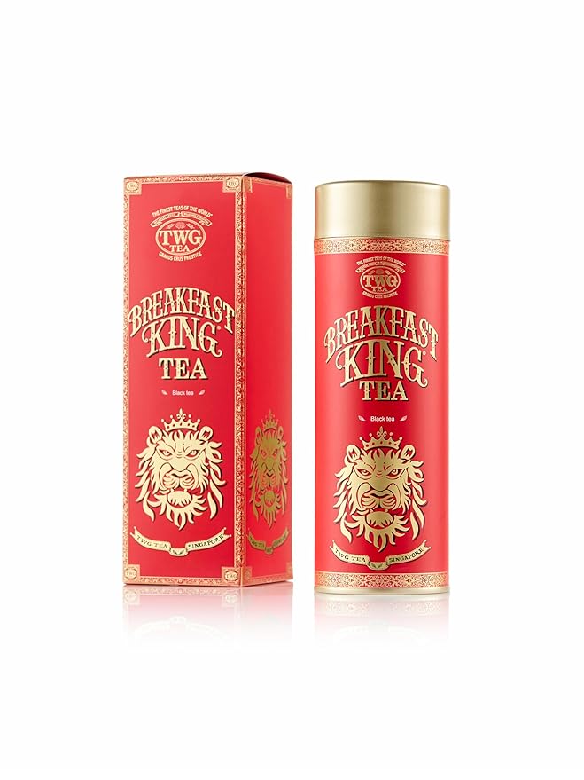 TWG Tea | Breakfast King Tea | Black Tea | Ginseng | Haute Couture Tin, 130g | Gift Set