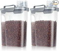 TBMax 2 Pack Cat Dog Food Storage Containers 10 to 14 Lbs, Portable Travel Pet Container Dispenser with Easy-Pouring Spout & Cup, Airtight Bird Seed Container Dog Treat Storage Bin