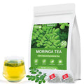 Moringa Tea, 100% Pure & Natural Moringa Leaves Herbal Tea Bags, Supporting Digestion & Immune System, Additive Free, Sugar Free, Non-GMO (50 Bags/1 Pack)