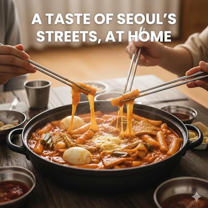 Korean Rice Cake Tteokbokki Stick – 2 Pack (3 Individual Package X 2 Pack) Vegan, Non-GMO, Gluten Free, Tteok Rice Cakes Food Pasta 21.16 oz Per Pack