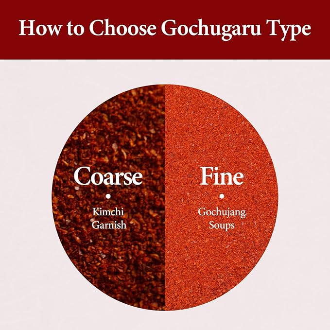 Wang Sun-Dried Coarse Gochugaru for Kimchi, Red Pepper Flakes, Chilli Powder, 1 Pound