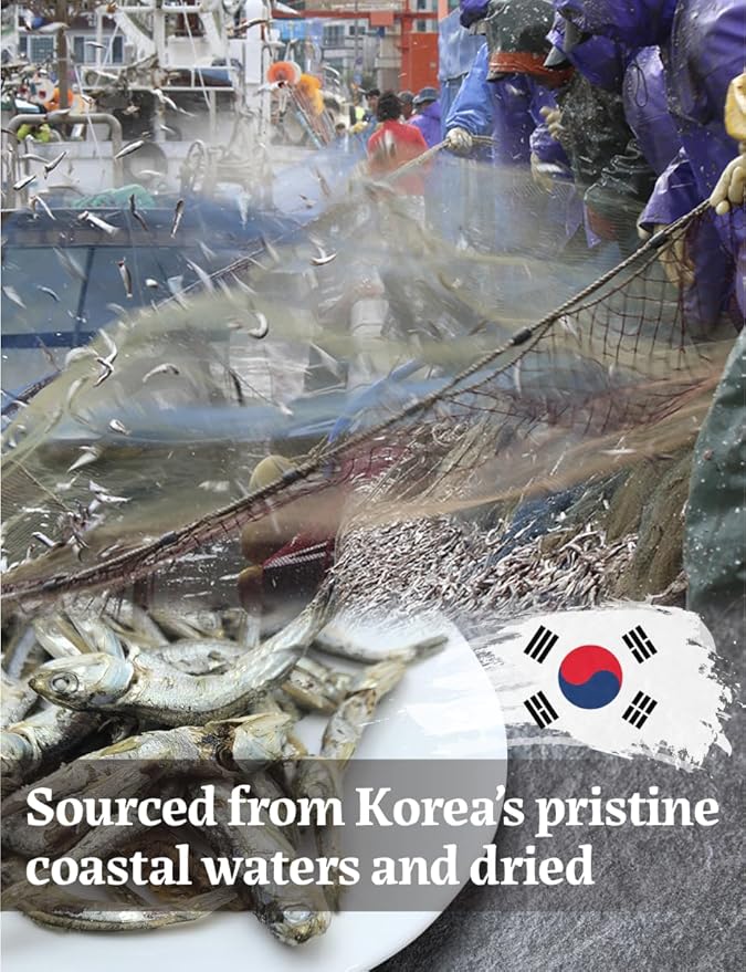 NICE WITCH’S Korean Soup Anchovy, Dried Anchovies for Broth & Stock, Rich Umami Flavor, 1 lb (454g)