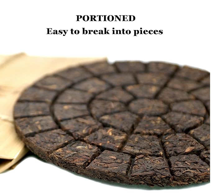 Compressed Ripe Pu-erh Tea Cake "Bru:ge Waffle" 7.1 ounce (200 g) Thick Taste