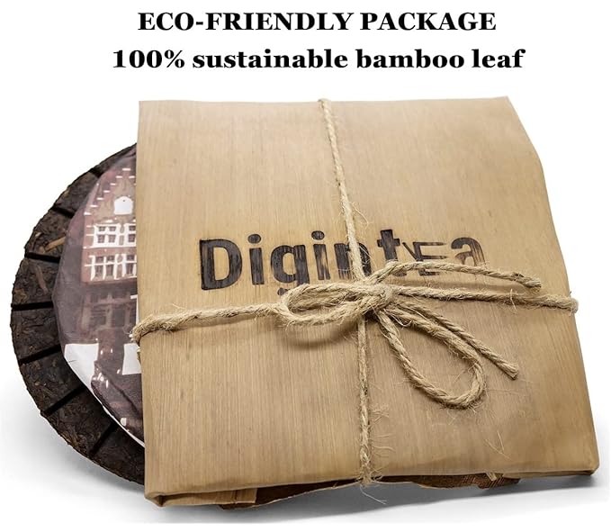 Compressed Ripe Pu-erh Tea Cake "Bru:ge Waffle" 7.1 ounce (200 g) Thick Taste