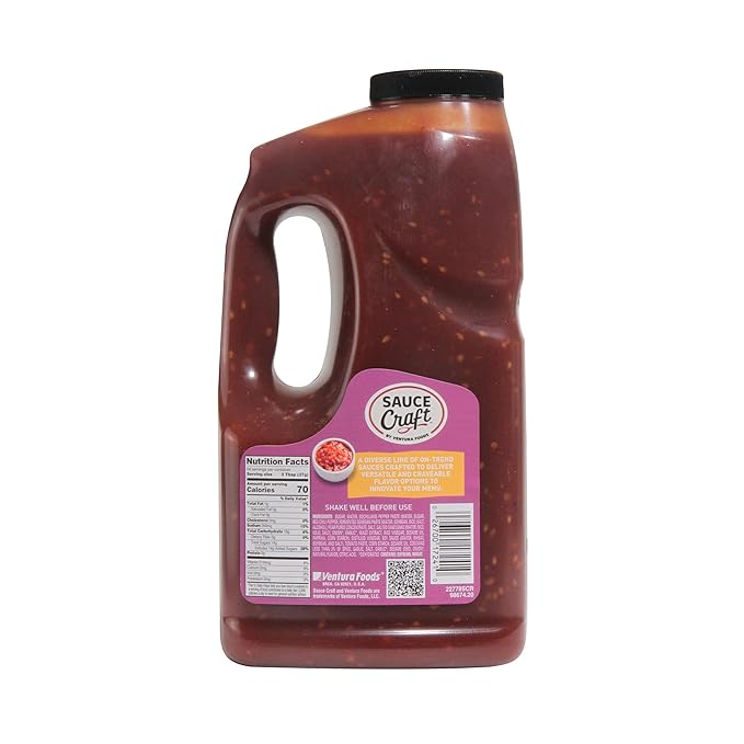 Ventura Foods Sauce Craft Gochujang Korean Pepper Sauce, Versatile, Globally Inspired Spicy Sauce for Food Service, Wings, Stir Fry and Dipping, 0.5 Gallon