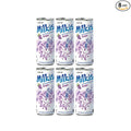 Milkis AYCE 8 Flavors Mixed K-Drink - Original/Strawberry/Melon/Apple/Banana/Peach/Grape/BananaStrawberry (6 Cans, Grape)
