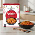 Food Earth Gochujang Noodles 250g | Korean Spicy Stir Fry Noodles | Quick Cook Non-Sticky Noodles for Wok, Chow Mein & Lo Mein | Authentic Flavor | Easy Meal Kit – 250g Pack