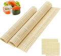 HOPELF 2 Pack 9.5&12 Inch Bamboo Sushi Mat - Sushi Roller Mat for Making, Shaping & Molding Sushi Roll & Kimbap - Food-Safe Sushi Making Supplies, Tools & Accessories