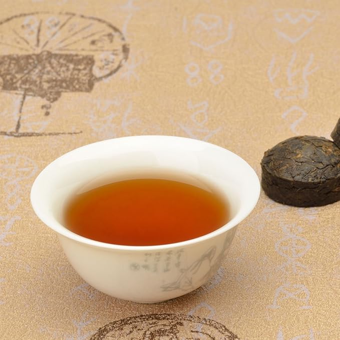 Teavivre Ripened Aged Pu-erh Mini Tuocha Chinese Ripe Puerh Tea (Fermented, Shou, 100g)