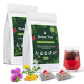 Liver Detox Tea, Liver Cleanse Detox & Repair Dandelion Milk Thistle Tea Support Kidney Health, 10 Precious Ingredients Formula Herbal Teabags for Men & Women (2 Pack/30 Bags)