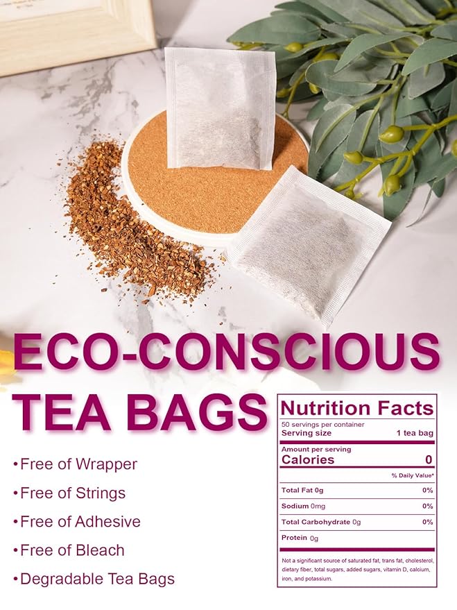 TeeLux Roasted Dandelion Root Tea with Milk Thistle & Peppermint, Smooth & Refreshing Flavor, Caffeine Free, 50 Count