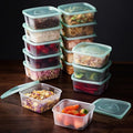 LivLab Mker 30 PCS Food Storage Containers with Lids - Reusable Meal Prep Containers Bpa-Free Freezer Lunch Boxes for Leftovers, Snack, Fruits, Salad - 15 Sets | 20 fl oz | 2.5 Cups