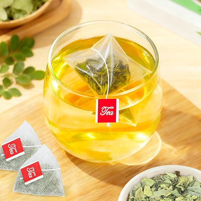 Moringa Tea, 100% Pure & Natural Moringa Leaves Herbal Tea Bags, Supporting Digestion & Immune System, Additive Free, Sugar Free, Non-GMO (50 Bags/1 Pack)