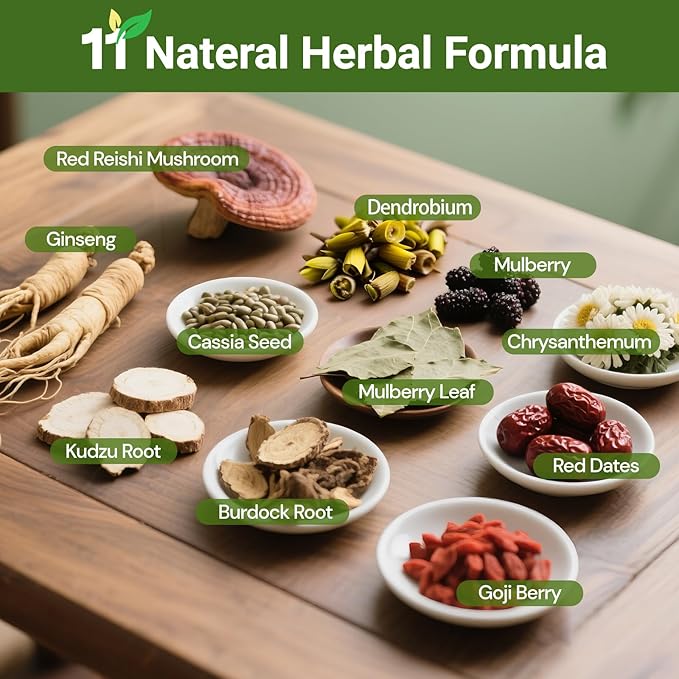 Liver Detox Tea, Chinese Kidney and Liver Cleanse Detox Herbal Tea Support Kidney Healthy Function with 11 Precious Ingredients Formula (2 Pack/30 Bags)