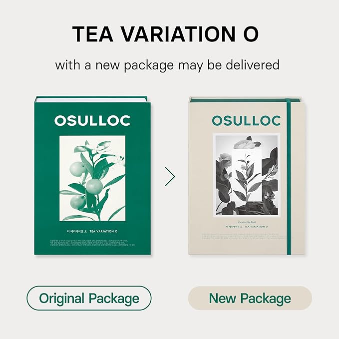 OSULLOC TEA VARIATION "O" (36 Count, 6 Types x 6 ea), Elegant & Sophisticated designed Gift Set, 6 Premium Organic Pure & Blended Tea from Jeju Island