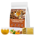 Turmeric Ginger Cinnamon Tea Bags, Pure Natural Ginger Turmeric Herbal Blend Tea with Cinnamon for Promoting Digestion, Boosts Immunity, Caffeine-Free, No Additives (120 Bags/1 Pack）