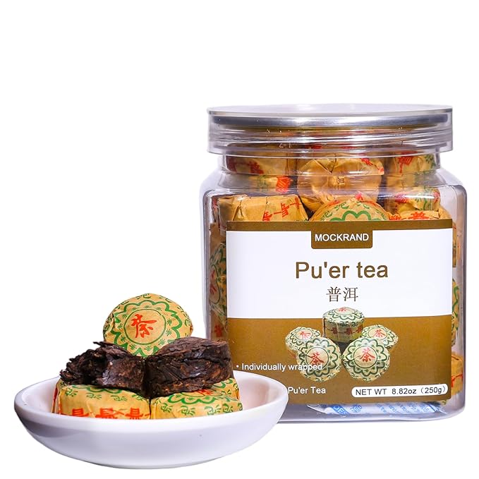 MOCKRAND Pu'er Tuo Cha 8.81oz/250g (32-36 Cakes), Pu-erh Tea - Ripe Puerh Tea Cake,Aged Shou Black Tea