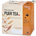 Ssanggye Puer Tea 0.6g x 40 Tea Bags, Premium Korean Herbal Pu-erh Tea Hot Cold Brew Black Tea, Loose Leaf Oriental Soothing Savory Deep Herb Flavor 4 Seasons Daily Drink Made in Korea