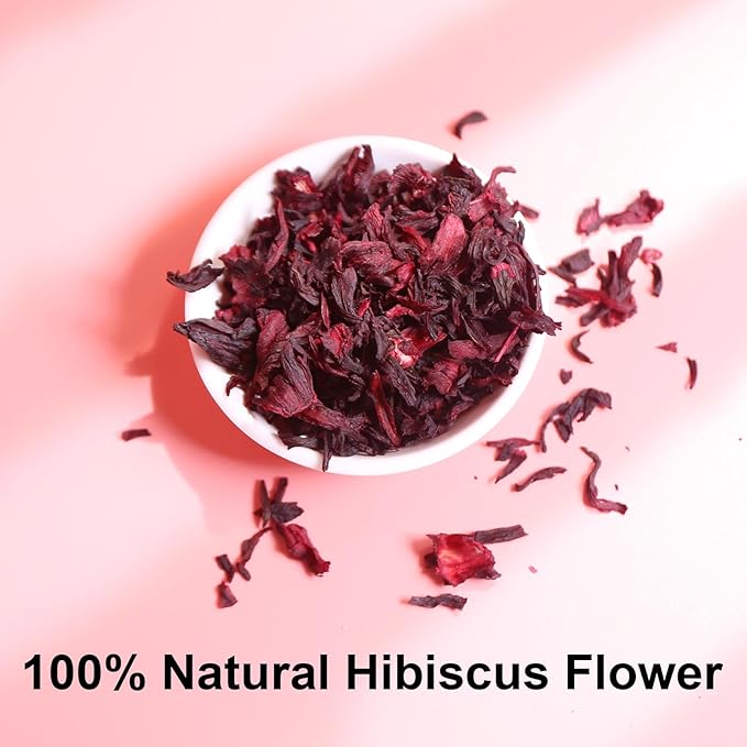 FullChea - Hibiscus Tea Bags, 50 Teabags, 2g/bag - Premium Hibiscus Flower Tea Bag - Cultivated From Nigeria - Non-GMO - Caffeine-free - Rich in Antioxidants & Support Digestion (Pack of 2)