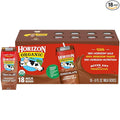 Horizon Organic Shelf Stable 1% Lowfat Chocolate Milk Boxes, Pack of 18 - 8g Protein per Serving