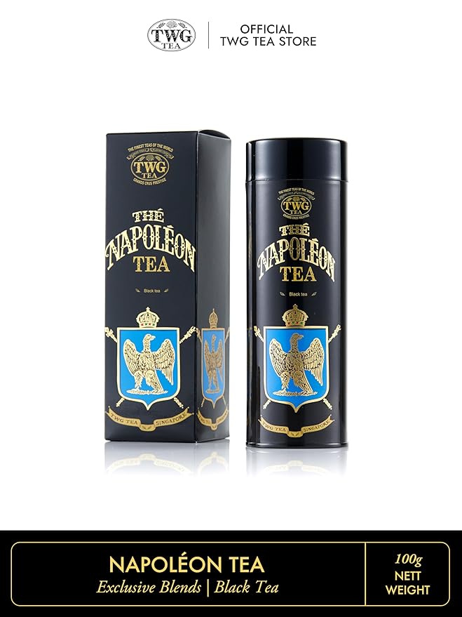 TWG Tea | Napoléon Tea | Black Tea | Caramel Pieces | Haute Couture Tin, 100g | Gift Set